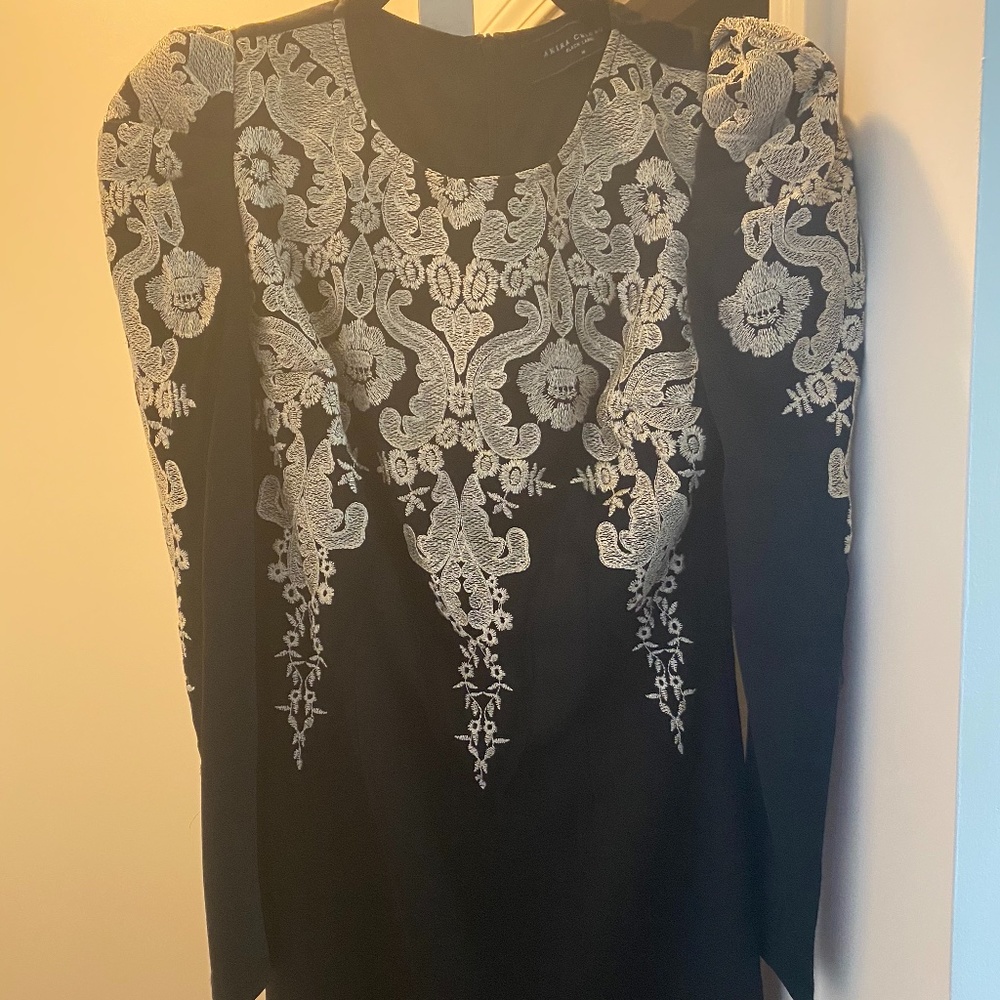 Black and gold dress